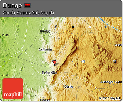Physical Map of Dungo