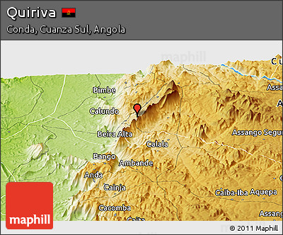 Physical Panoramic Map of Quiriva