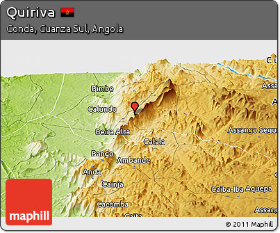 Physical Panoramic Map of Quiriva