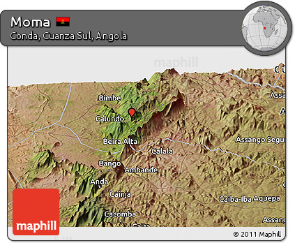 Satellite Panoramic Map of Moma