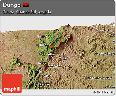 Satellite Panoramic Map of Dungo