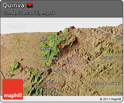 Satellite Panoramic Map of Quiriva