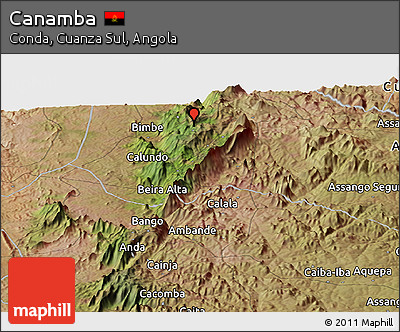 Satellite Panoramic Map of Canamba