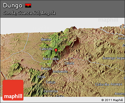 Satellite Panoramic Map of Dungo