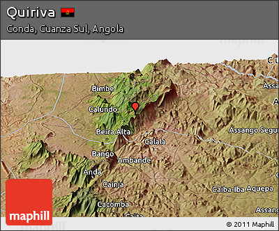 Satellite Panoramic Map of Quiriva