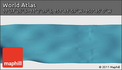 Satellite Panoramic Map of the Area around 11° 20' 3" S, 151° 13' 29" W