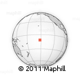 Outline Map of the Area around 11° 20' 3" S, 152° 4' 29" W, rectangular outline