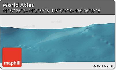 Satellite Panoramic Map of the Area around 11° 20' 3" S, 156° 28' 29" E