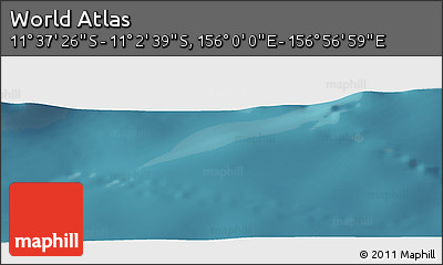 Satellite Panoramic Map of the Area around 11° 20' 3" S, 156° 28' 29" E