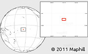 Blank Location Map of the area around 11° 20' 3" S, 157° 10' 30" W