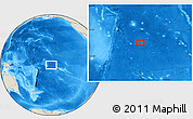 Shaded Relief Location Map of the area around 11° 20' 3" S, 157° 10' 30" W