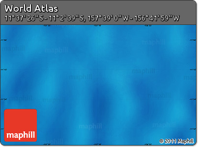 Shaded Relief Map of the Area around 11° 20' 3" S, 157° 10' 30" W