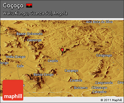 Physical Panoramic Map of Coçoço