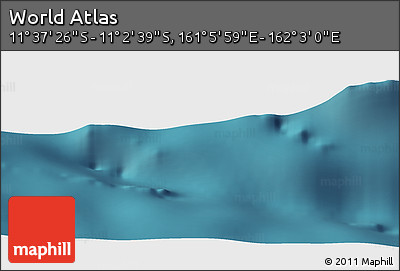 Satellite Panoramic Map of the Area around 11° 20' 3" S, 161° 34' 29" E
