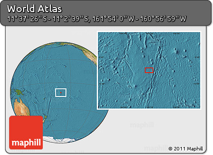 Satellite Location Map of the Area around 11° 20' 3" S, 161° 25' 30" W