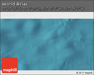 Satellite 3D Map of the Area around 11° 20' 3" S, 162° 16' 30" W