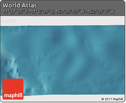Satellite 3D Map of the Area around 11° 20' 3" S, 163° 7' 30" W
