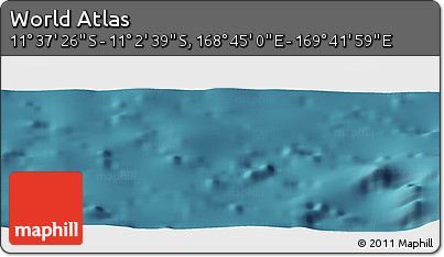 Satellite Panoramic Map of the Area around 11° 20' 3" S, 169° 13' 29" E