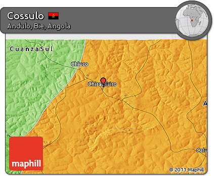 Political 3D Map of Cossulo
