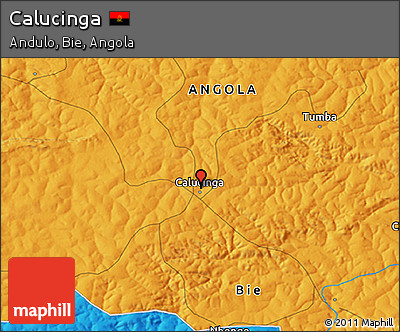 Political 3D Map of Calucinga