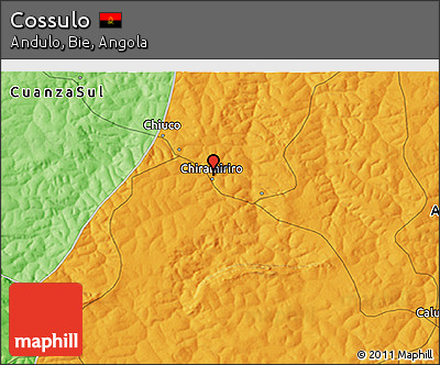 Political 3D Map of Cossulo
