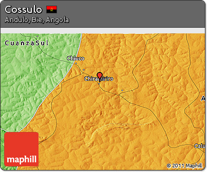 Political 3D Map of Cossulo