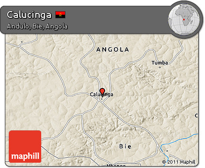 Shaded Relief 3D Map of Calucinga