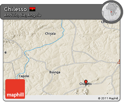 Shaded Relief 3D Map of Chilesso