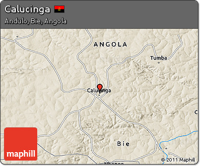 Shaded Relief 3D Map of Calucinga