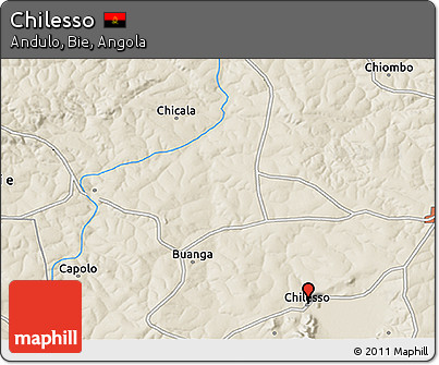 Shaded Relief 3D Map of Chilesso