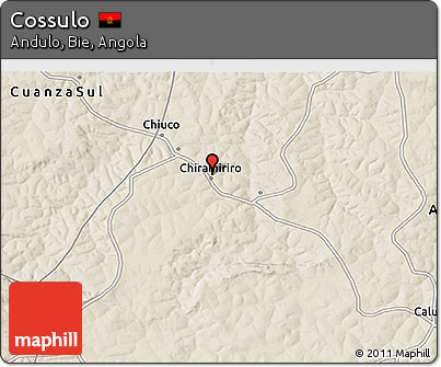 Shaded Relief 3D Map of Cossulo