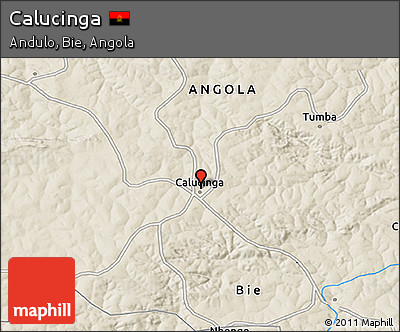 Shaded Relief 3D Map of Calucinga