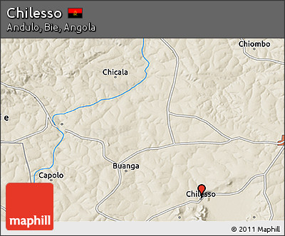 Shaded Relief 3D Map of Chilesso