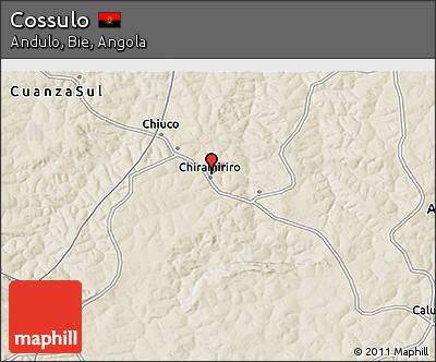 Shaded Relief 3D Map of Cossulo