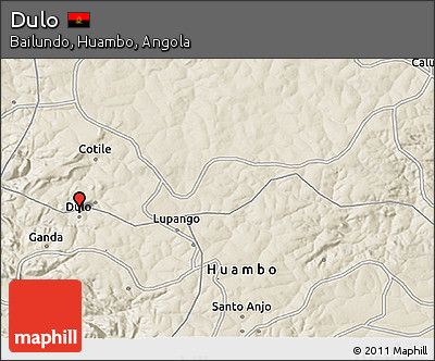 Shaded Relief 3D Map of Dulo
