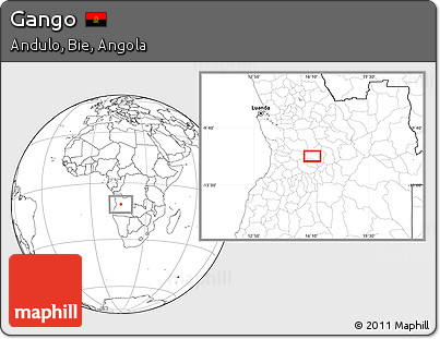Blank Location Map of Gango