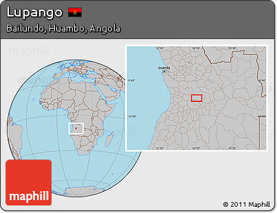 Gray Location Map of Lupango