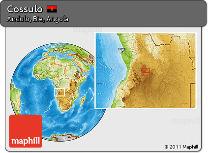 Physical Location Map of Cossulo