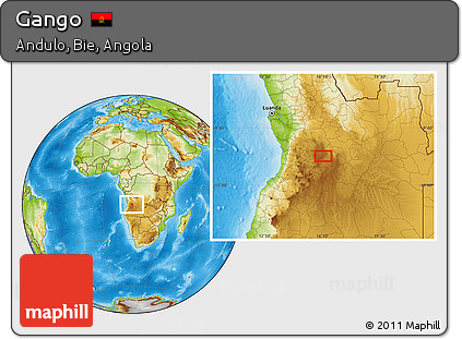 Physical Location Map of Gango