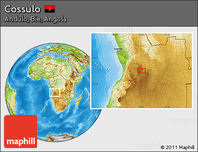 Physical Location Map of Cossulo