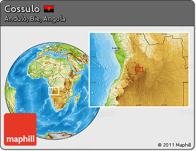 Physical Location Map of Cossulo