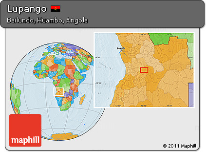 Political Location Map of Lupango