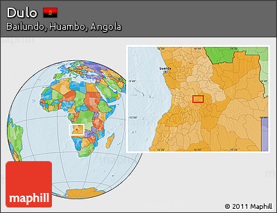 Political Location Map of Dulo