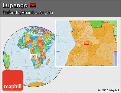 Political Location Map of Lupango