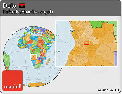 Political Location Map of Dulo