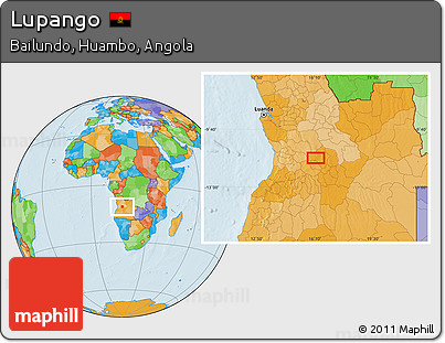 Political Location Map of Lupango