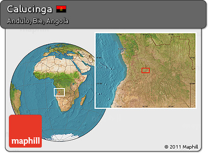 Satellite Location Map of Calucinga
