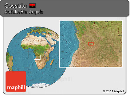 Satellite Location Map of Cossulo