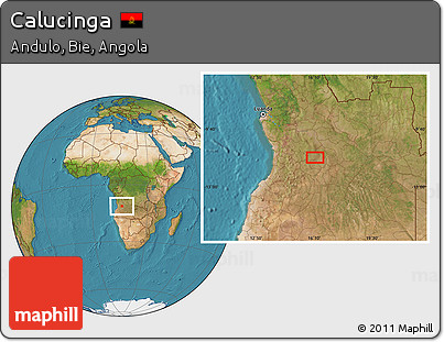 Satellite Location Map of Calucinga
