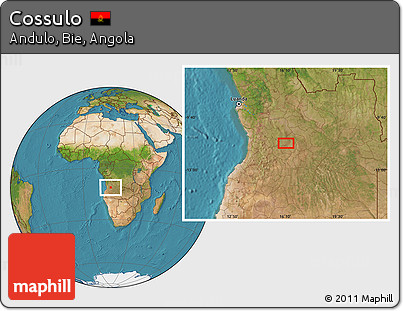 Satellite Location Map of Cossulo